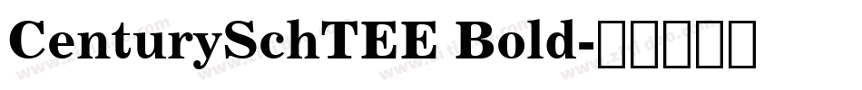 CenturySchTEE Bold字体转换